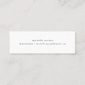 Visite Mini Carte de nom de remise de diplôme en écriture mode (Dos)