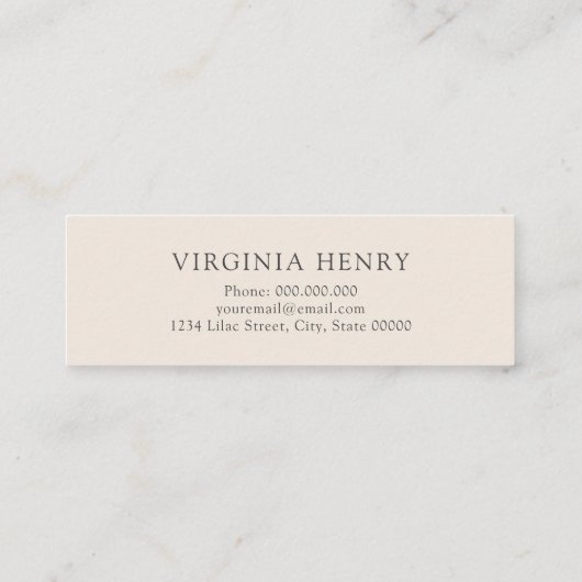 Visite Mini Carte de nom d'obtention du diplôme Boho (Dos)