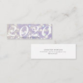 Visite Mini Carte de nom pailletée de luxe pour la remise des (Devant / Derrière)