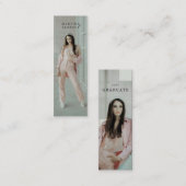 Visite Mini Carte de nom photo simple moderne (Devant / Derrière)