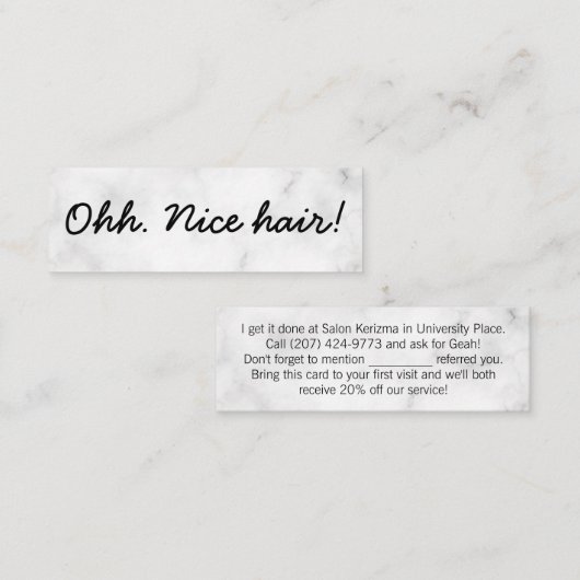 Visite Mini Carte de parrainage moderne professionnelle pour r (Devant / Derrière)