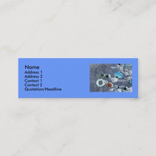 Visite Mini Carte de Pofile d'effet de bijou (Devant)