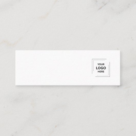 Visite Mini Carte de Présentation de Bijoux avec Boucle d'Orei (Devant)
