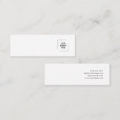 Visite Mini Carte de Présentation de Bijoux avec Boucle d'Orei (Devant / Derrière)
