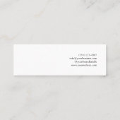 Visite Mini Carte de Présentation de Bijoux avec Boucle d'Orei (Dos)