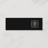 Visite Mini Carte de Présentation de Boucle d'Oreille Noir | L (Devant)