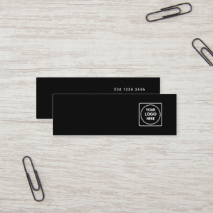 Visite Mini Carte de Présentation de Boucle d'Oreille Noir L