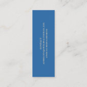 Visite Mini Carte de Présentation de Boucles d'Oreilles Bleu M (Dos)