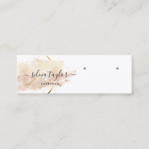 Visite Mini Carte de présentation de boucles d'oreilles en aqu