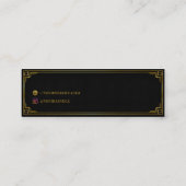 Visite Mini Carte de Présentation de Bracelet Miniature en Or  (Dos)