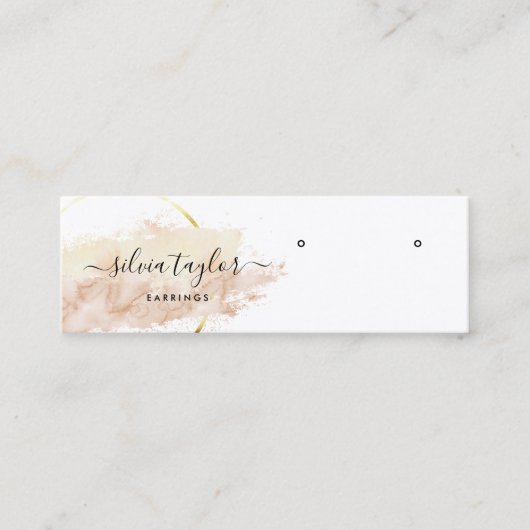 Visite Mini Carte de présentation pour boucles d'oreilles en a (Devant)