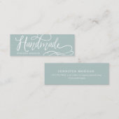 Visite Mini Carte de produit de script fantaisie fait main (Devant / Derrière)
