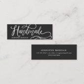 Visite Mini Carte de produit de script fantaisie fait main (Devant / Derrière)