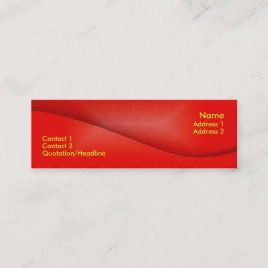 Visite Mini Carte de profil (Devant)