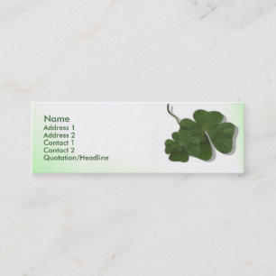 Visite Mini Carte de profil à quatre feuilles (Shamrock)
