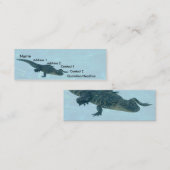 Visite Mini Carte de profil Alligator (Devant / Derrière)