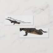 Visite Mini Carte de profil Alligator (Devant / Derrière)