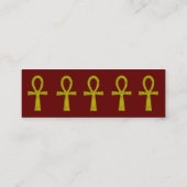 Visite Mini Carte de profil Ankh jaune (Dos)