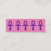 Visite Mini Carte de profil Ankh violet (Dos)