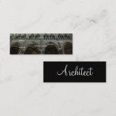 Visite Mini Carte de profil Architect - personnalisable (Devant / Derrière)