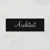 Visite Mini Carte de profil Architect - personnalisable (Dos)