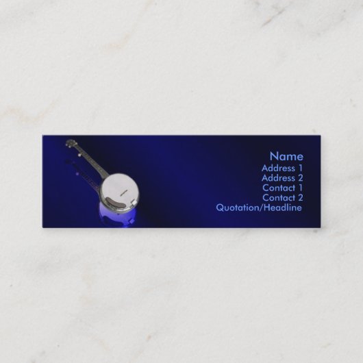 Visite Mini Carte de profil Banjo (Devant)