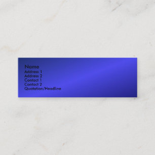 Visite Mini Carte de profil bleue