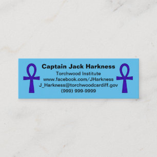 Visite Mini Carte de profil Blue Ankh