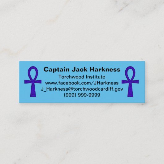 Visite Mini Carte de profil Blue Ankh (Devant)