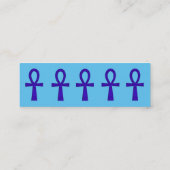 Visite Mini Carte de profil Blue Ankh (Dos)