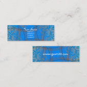 Visite Mini Carte de profil Blue Floralia (Devant / Derrière)