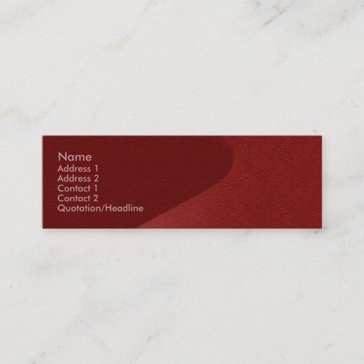 Visite Mini Carte de profil Carmin Red Sandstone (Devant)