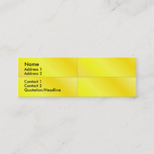 Visite Mini Carte de profil Carreaux Carrés jaunes
