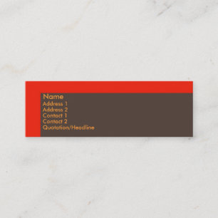 Visite Mini Carte de profil CC