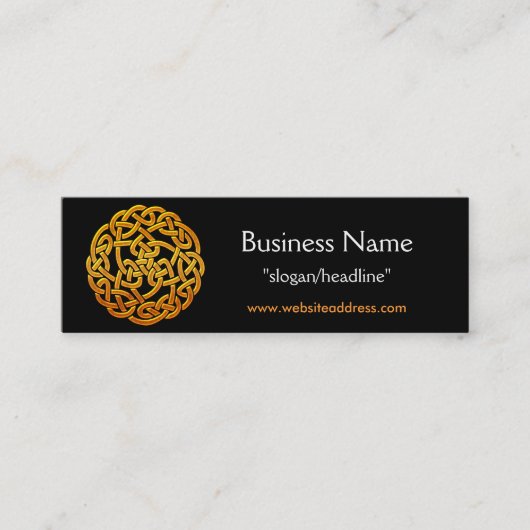 Visite Mini Carte de profil Celtic Golden D1b Irish Celtic (Devant)