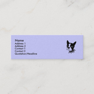 Visite Mini carte de profil chien chiot