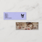 Visite Mini carte de profil chien chiot (Devant / Derrière)