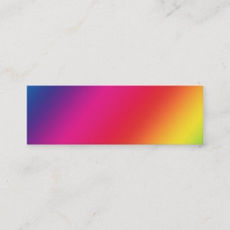 Visite Mini Carte de profil Couleurs arc-en-ciel
