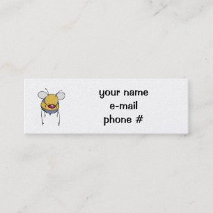 Visite Mini carte de profil d'abeille