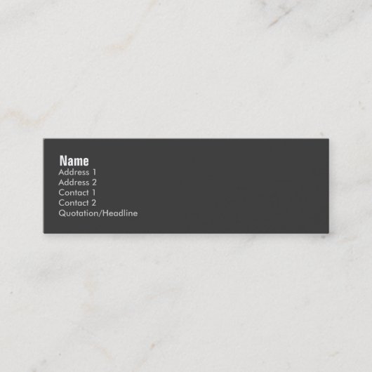 Visite Mini Carte de profil d'abrégé sur garçon de l'espace (Devant)