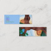 Visite Mini Carte de profil d'arbre de femme (Devant / Derrière)