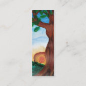 Visite Mini Carte de profil d'arbre de femme (Dos)