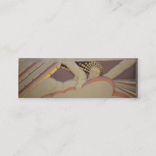 Visite Mini Carte de profil d'art déco (Devant)