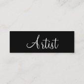 Visite Mini Carte de profil d'artiste - personnalisable (Dos)