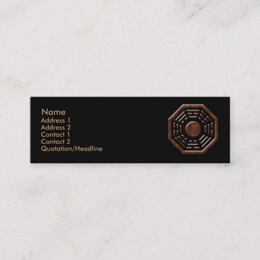 Visite Mini Carte de profil de Bagua (Devant)