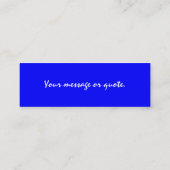 Visite Mini Carte de profil de brise d'été (Dos)