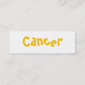 Visite Mini Carte de profil de Cancer (Dos)