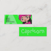 Visite Mini Carte de profil de Capricorne (Devant / Derrière)