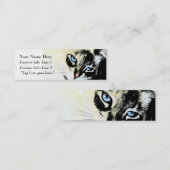 Visite Mini Carte de profil de chat d'encre (Devant / Derrière)