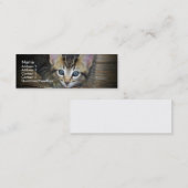 Visite Mini Carte de profil de chaton (Devant / Derrière)